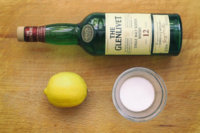 8. Scotch Whiskey Punch - Ingredients
