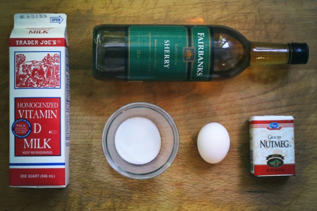 86. Sherry Egg Nogg - Ingredients