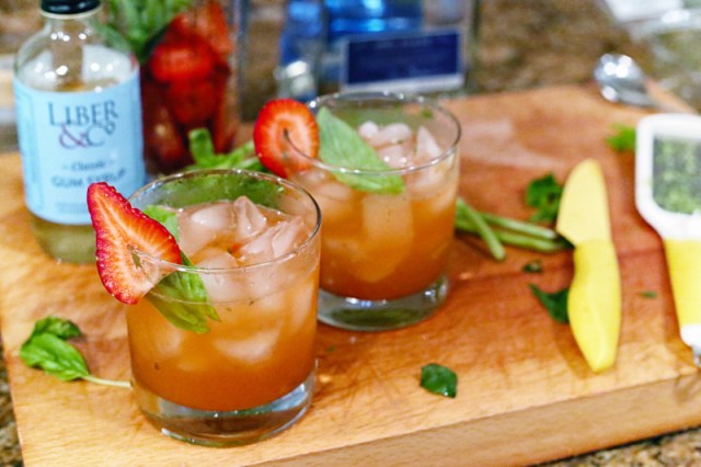 Strawberry Basil Margarita - Hero